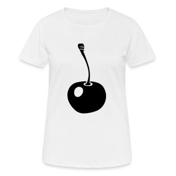 cerise - T-shirt respirant Femme - blanc - Devant - AI Model Female 172 dark (172cm)