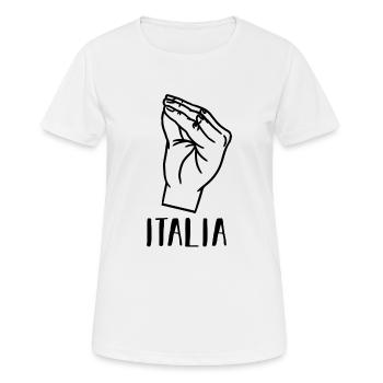 Italie Italien Italien Italie - T-shirt respirant Femme - blanc - Devant - AI Model Female 172 dark (172cm)