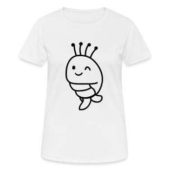 Crevette - T-shirt respirant Femme - blanc - Devant - AI Model Female 172 dark (172cm)