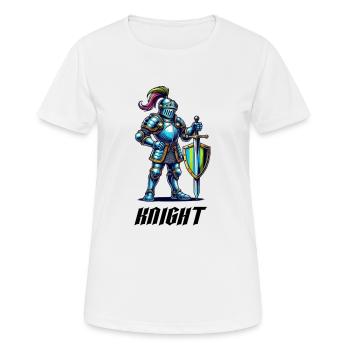 Knight Comic - Women's Breathable T-Shirt - white - Front - AI Model Female 172 dark (172cm)