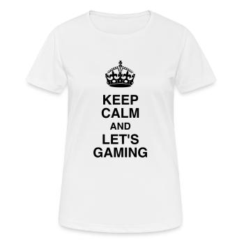 Gaming Gamer Video Game Player Geek - Women's Breathable T-Shirt - white - Front - AI Model Female 172 dark (172cm)