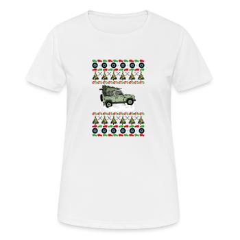 Defender - Christmas Sweater - Women's Breathable T-Shirt - white - Front - AI Model Female 172 dark (172cm)