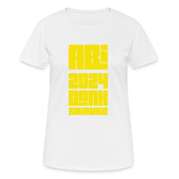 Abi 2024 dictons amusants - T-shirt respirant Femme - blanc - Devant - AI Model Female 172 dark (172cm)