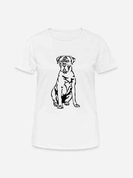 Cane Corso Italiano - T-shirt respirant Femme - blanc