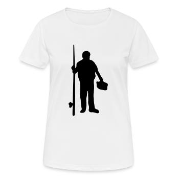 Pêche pêche pêche - T-shirt respirant Femme - blanc - Devant - AI Model Female 172 dark (172cm)
