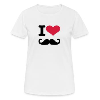 Bart - Frauen T-Shirt atmungsaktiv - Weiß - Vorne - AI Model Female 172 dark (172cm)