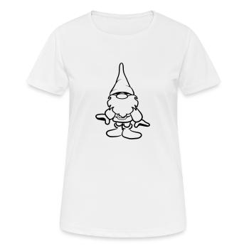 funny dwarf - Women's Breathable T-Shirt - white - Front - AI Model Female 172 dark (172cm)
