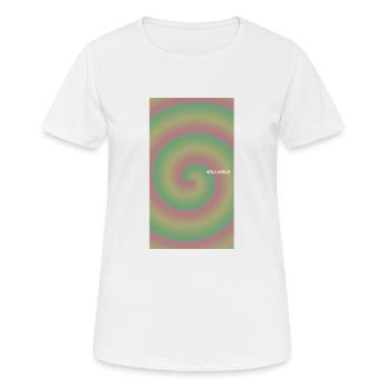 hello world - Frauen T-Shirt atmungsaktiv - Weiß - Vorne - AI Model Female 172 dark (172cm)