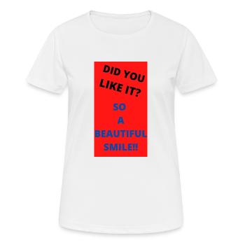 DID YOU LIKE IT? - Women's Breathable T-Shirt - white - Front - AI Model Female 172 dark (172cm)