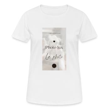 Foto-Studio - Frauen T-Shirt atmungsaktiv - Weiß - Vorne - AI Model Female 172 dark (172cm)