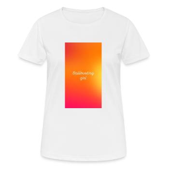 Mädchen, die Jungs in die Eier treten - Frauen T-Shirt atmungsaktiv - Weiß - Vorne - AI Model Female 172 dark (172cm)