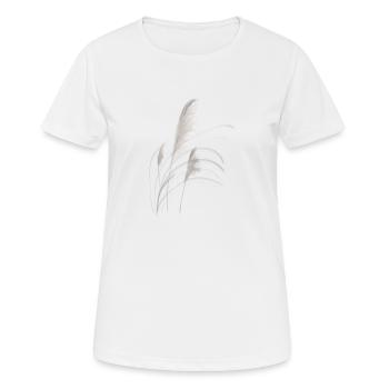 Pampas grass - Women's Breathable T-Shirt - white - Front - AI Model Female 172 dark (172cm)
