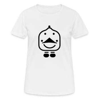 Kleiner Roboter - Frauen T-Shirt atmungsaktiv - Weiß - Vorne - AI Model Female 172 dark (172cm)