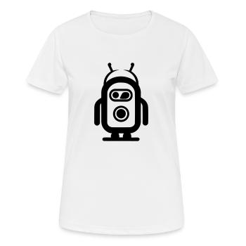 Kleiner Roboter - Frauen T-Shirt atmungsaktiv - Weiß - Vorne - AI Model Female 172 dark (172cm)