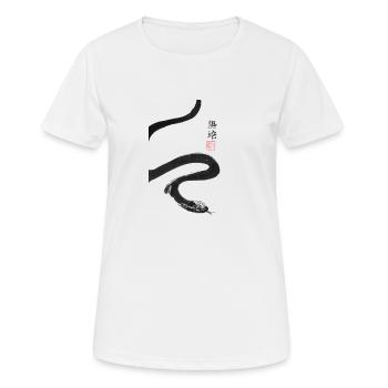 black snake - T-shirt respirant Femme - blanc - Devant - AI Model Female 172 dark (172cm)