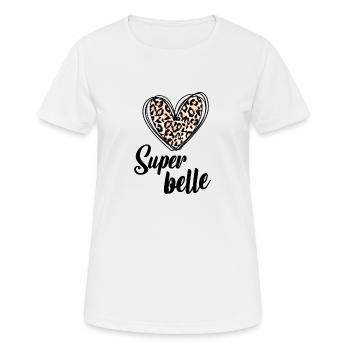 Super belle - T-shirt respirant Femme - blanc - Devant - AI Model Female 172 dark (172cm)