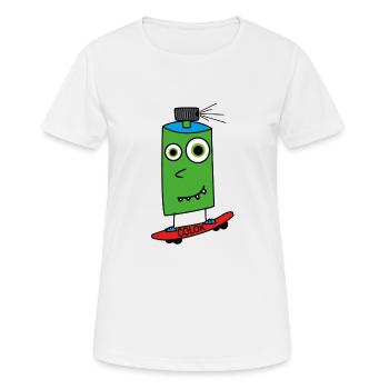 Conseil pulvérisateur - T-shirt respirant Femme - blanc - Devant - AI Model Female 172 dark (172cm)
