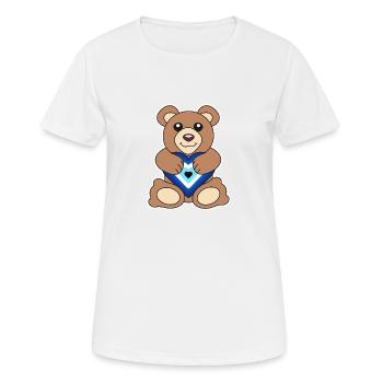Nazar - Frauen T-Shirt atmungsaktiv - Weiß - Vorne - AI Model Female 172 dark (172cm)