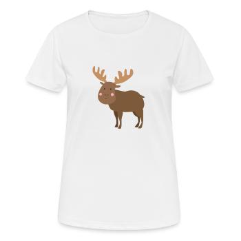 Orignal doux - T-shirt respirant Femme - blanc - Devant - AI Model Female 172 dark (172cm)