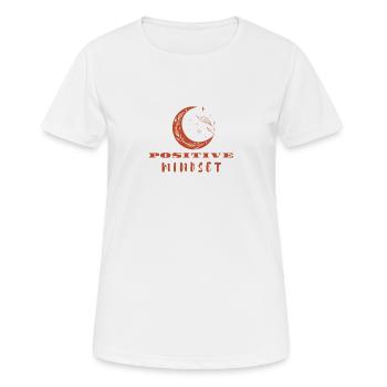 Positive Mindset - Positive Thinking - Women's Breathable T-Shirt - white - Front - AI Model Female 172 dark (172cm)