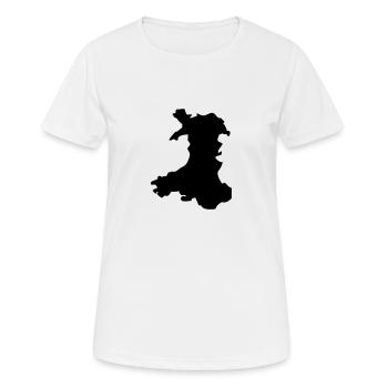 Wales - Women's Breathable T-Shirt - white - Front - AI Model Female 172 dark (172cm)
