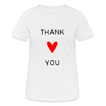 VIELEN DANK. DANKE. VIELEN DANK. JAHRESTAG. GEBURT. - Frauen T-Shirt atmungsaktiv - Weiß - Vorne - AI Model Female 172 dark (172cm)
