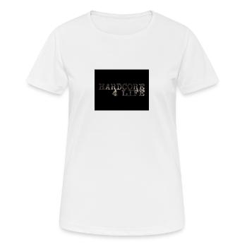 Hardcore Design - Frauen T-Shirt atmungsaktiv - Weiß - Vorne - AI Model Female 172 dark (172cm)