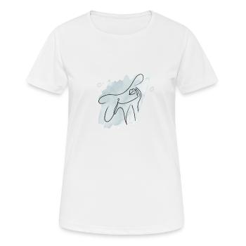 Beauty Fashion Woman - Modern und abstrakt - Frauen T-Shirt atmungsaktiv - Weiß - Vorne - AI Model Female 172 dark (172cm)