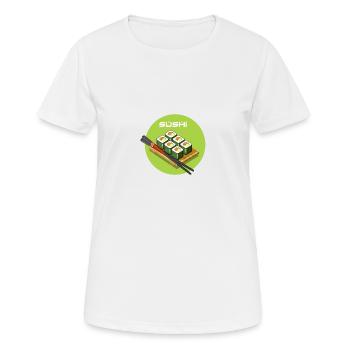 Sushi - Frauen T-Shirt atmungsaktiv - Weiß - Vorne - AI Model Female 172 dark (172cm)