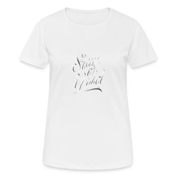 Rester sauvage - T-shirt respirant Femme - blanc - Devant - AI Model Female 172 dark (172cm)