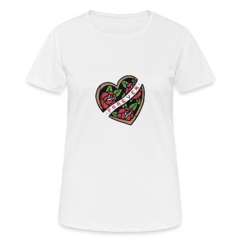 pour toujours - T-shirt respirant Femme - blanc - Devant - AI Model Female 172 dark (172cm)
