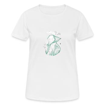 Sensenmann - Frauen T-Shirt atmungsaktiv - Weiß - Vorne - AI Model Female 172 dark (172cm)