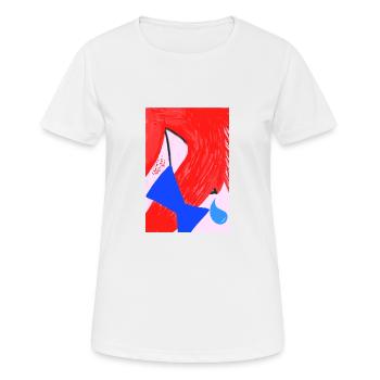 Redhead and tears. - Women's Breathable T-Shirt - white - Front - AI Model Female 172 dark (172cm)