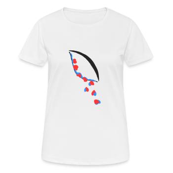 Ojolagrimas Amore - T-shirt respirant Femme - blanc - Devant - AI Model Female 172 dark (172cm)
