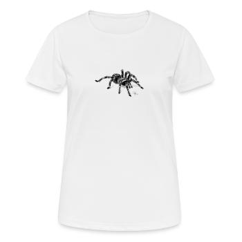 Tarentule - T-shirt respirant Femme - blanc - Devant - AI Model Female 172 dark (172cm)