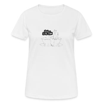 Relax bathtub - Women's Breathable T-Shirt - white - Front - AI Model Female 172 dark (172cm)