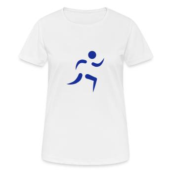 Courir - T-shirt respirant Femme - blanc - Devant - AI Model Female 172 dark (172cm)