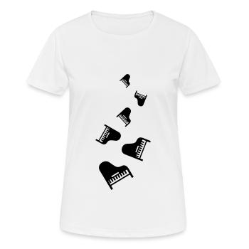 Piano Instrument - T-shirt respirant Femme - blanc - Devant - AI Model Female 172 dark (172cm)