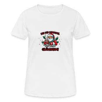 Funny mulled wine saying for the Christmas market - Women's Breathable T-Shirt - white - Front - AI Model Female 172 dark (172cm)