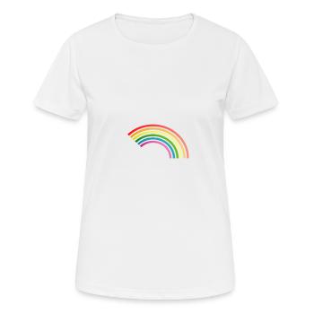 arc en ciel - T-shirt respirant Femme - blanc - Devant - AI Model Female 172 dark (172cm)