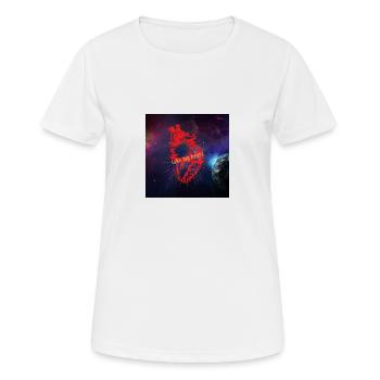 Heart Illustration - T-shirt respirant Femme - blanc - Devant - AI Model Female 172 dark (172cm)