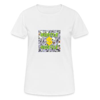 Hustle - T-shirt respirant Femme - blanc - Devant - AI Model Female 172 dark (172cm)