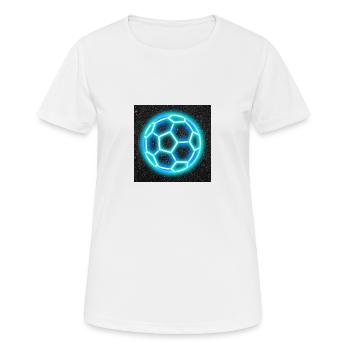 Football - T-shirt respirant Femme - blanc - Devant - AI Model Female 172 dark (172cm)