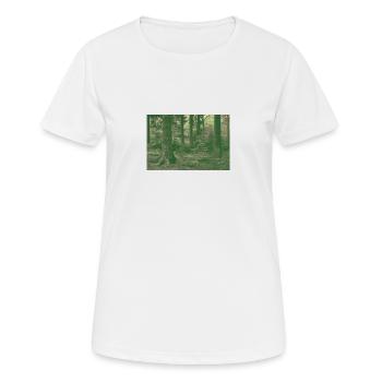 Forêt de rêveurs - T-shirt respirant Femme - blanc - Devant - AI Model Female 172 dark (172cm)