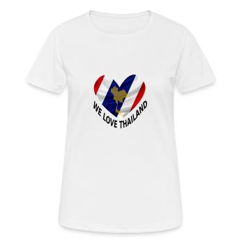We love Thailand - Frauen T-Shirt atmungsaktiv - Weiß - Vorne - AI Model Female 172 dark (172cm)