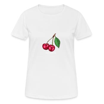 MA CERISE - T-shirt respirant Femme - blanc - Devant - AI Model Female 172 dark (172cm)