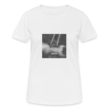 AIRMANSHIP - Frauen T-Shirt atmungsaktiv - Weiß - Vorne - AI Model Female 172 dark (172cm)