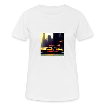 Cyberpunk Auto - Women's Breathable T-Shirt - white - Front - AI Model Female 172 dark (172cm)