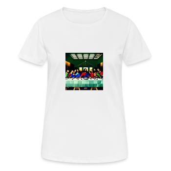 Jesus' Lord's Supper - Women's Breathable T-Shirt - white - Front - AI Model Female 172 dark (172cm)