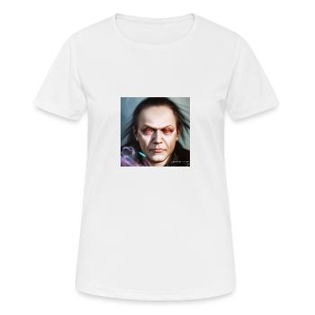 Joe - Frauen T-Shirt atmungsaktiv - Weiß - Vorne - AI Model Female 172 dark (172cm)